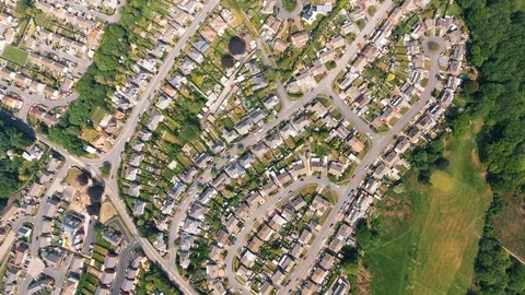 Wales small town Stock Footage 122332813