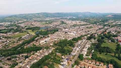 Wales small town Stock Footage 122332835