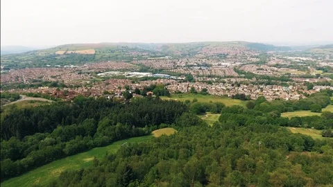 Wales small town Stock Footage 122333370