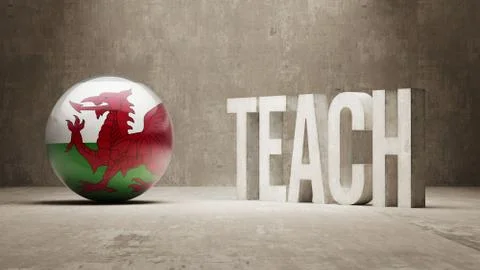 Wales. Teach Concept. Stock Illustration