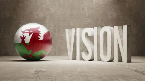 Wales. Vision Concept. Stock Illustration
