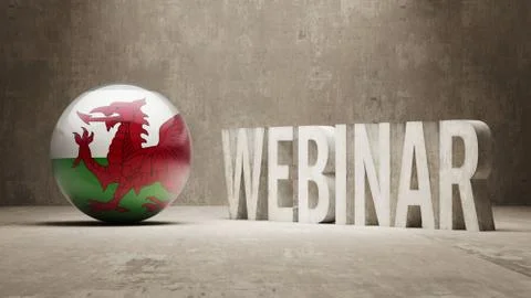 Wales. Webinar Concept. Stock Illustration