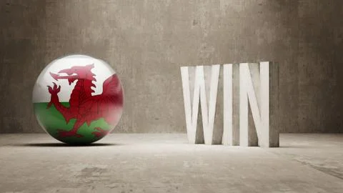 Wales. Win Concept. Stock Illustration
