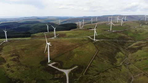 Wales windturbines 2 動画素材 209926024