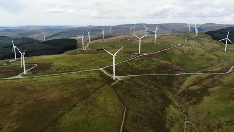Wales windturbines 動画素材 209624522