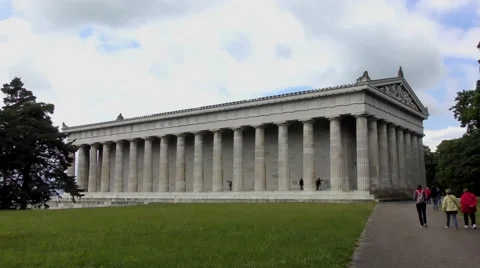 The Walhalla in Bavaria, Germany Stock Footage 53235162