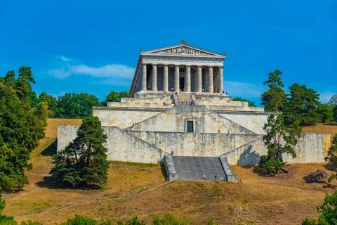 Walhalla - Imposing neo-classical edifice with a marble hall housing plaque.. 写真素材