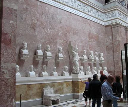 Walhalla memorial / temple inside- Germany Stock Photos
