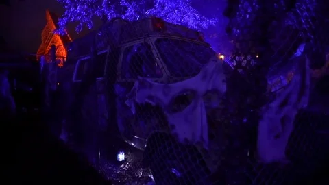 Walibi auto kapot 2 Video stock 73670138