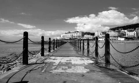 Walk across the water Stock Photos
