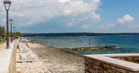 Walk along the sea Stock Footage 74204785