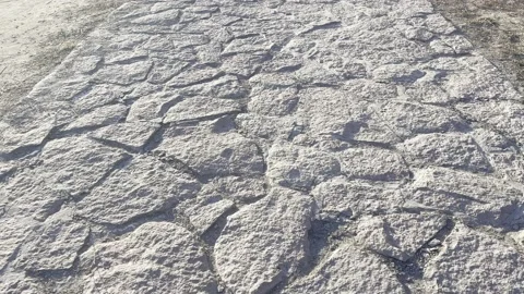 Walk along the stone path Stock Footage 237683025