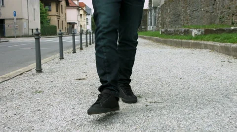 Walk alongside a city road Video stock 51722012