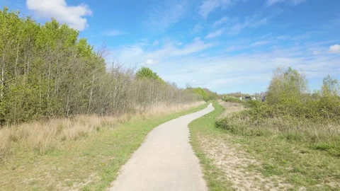 Walk around the top of Beebys Lake West Stock Footage 332736631