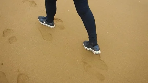 Walk on the beach 4205 Stock Footage 106859936