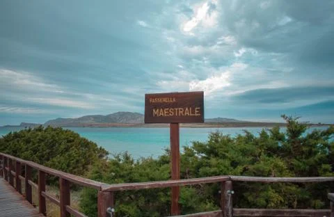Walk to the beach, cloudy mood Stock Photos