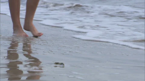 Walk on beach Stock Footage 30477252