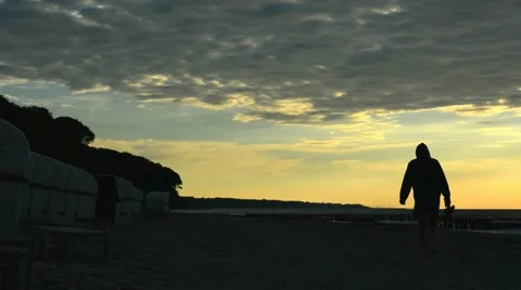 Walk on the beach Stock Footage 41823447