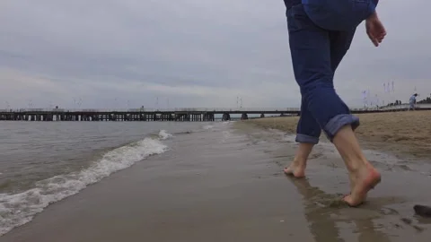 Walk on the beach Stock Footage 150463996