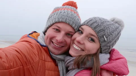 Walk on the beach looking in to camera Video stock 62707017