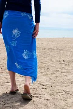 A walk on the beach Stock Photos