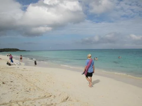 Walk On The Beach Stock Photos
