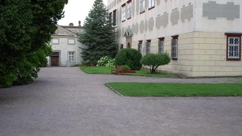 Walk to a beautiful castle Stock Footage 77825279