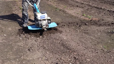 Walk-behind tractor Stock Footage 181047433