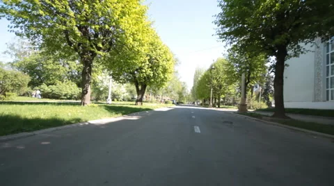 Walk on the bicycle Stock Footage 5438223