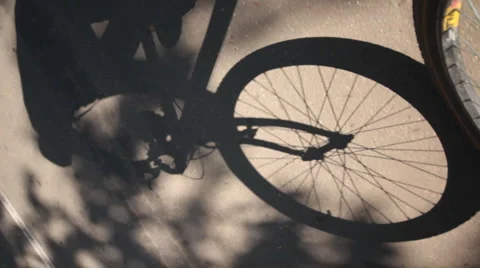 Walk on the bicycle Stock Footage