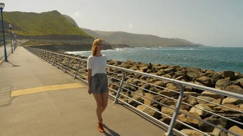 A walk at the boulevard Stock Footage 107681303