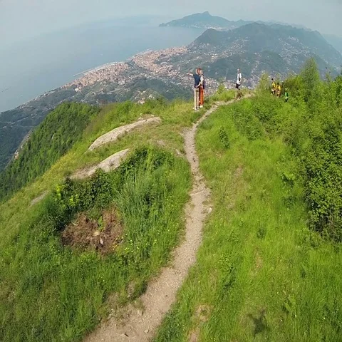 A walk with a breathtaking view Stock Footage 69467664