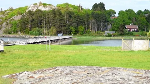 Walk bridge at Arod Stock Footage 90988434