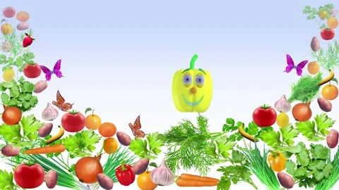 A walk of cheerful, cheerful pepper. Stock Footage 146625001