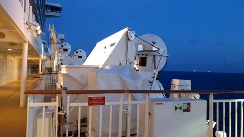 Walk on Cruise deck Stock Footage 102494248