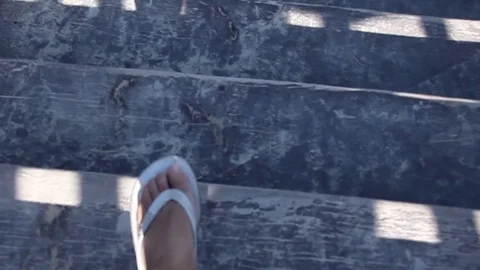 A walk down to the beach Stock-Footage 105215861