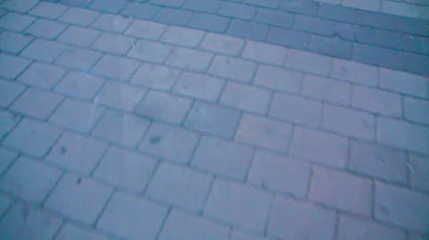 Walk in the evening city Stock Footage 37085562