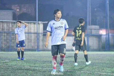 Walk on the field 스톡 사진