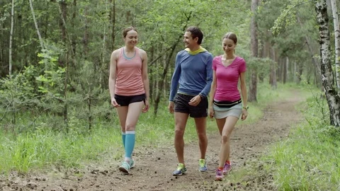 Walk in the forest Stock Footage 69730532