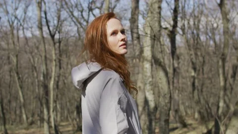 Walk in forest Stock Footage 138165823