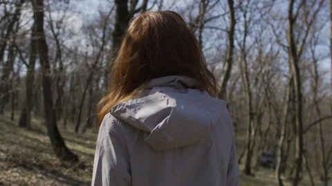 Walk in forest Stock Footage 138166093