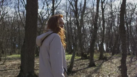 Walk in forest Stock Footage 138166112