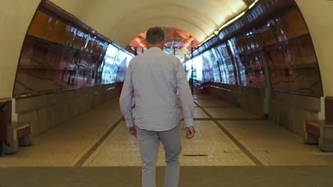 Walk in a gallery Stock-Footage 119023070