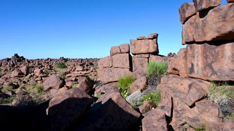 Walk in Giant's Playground Stock Footage 132816024