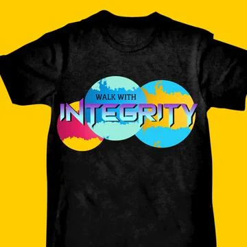  WALK WITH INTEGRITY Stock-Illustration