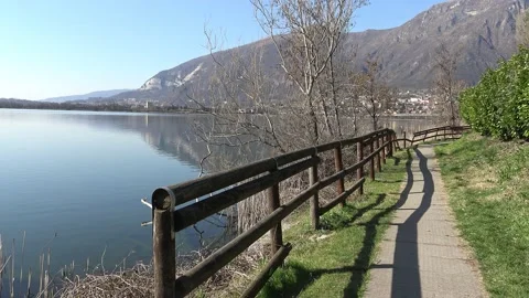 Walk on Lake Annone Видео 155165238