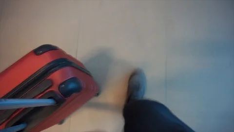 Walk with luggage Stock Footage 99294544