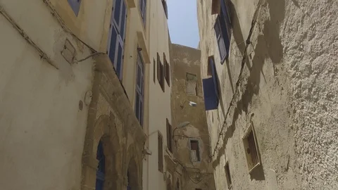 A walk in Marrakech streets stabilized, Morocco, Africa in 4K Stock Footage 93853749