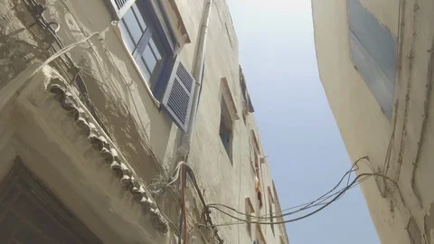 A walk in Marrakech streets stabilized, Morocco, Africa in 4K Stock Footage 93854225