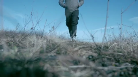 WALK ON MOUNTAIN Stock Footage 170399731